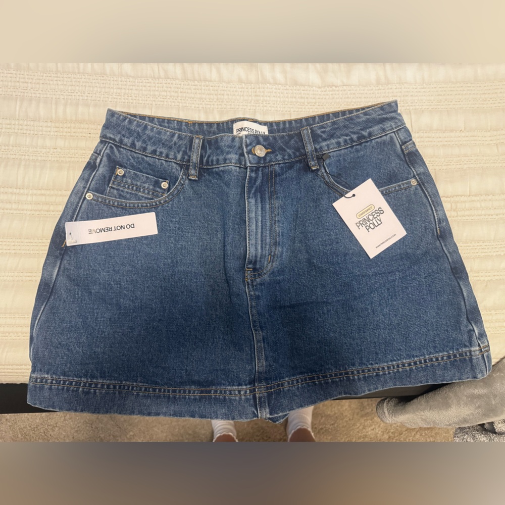 Princess Polly Gazelle Denim Skort
